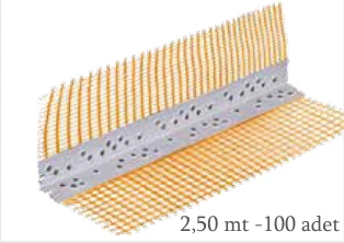 Lens PVC Fileli Köşe Profili