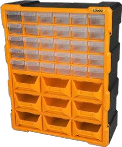 RTRMAX Monoblok Avadanlık Çekmece Seti · 381 x 157 x 475 mm - 39 Çekmece