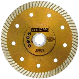 RTRMAX Çapaksız Turbo Kesim Elmas Testere · 180 x 1.8 x 22 mm