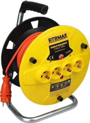RTRMAX Makaralı Uzatma Kablosu · 30 mt 3 x 2.5 mm - Termik Sigortalı