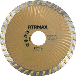 RTRMAX Turbo Kanallı Elmas Testere · 115 x 22 mm