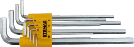 RTRMAX Uzun Allen Anahtar Takımı 9’lu · 1.5, 2, 2.5, 3, 4, 5, 6, 8, 10 mm