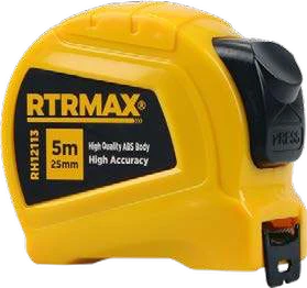 RTRMAX Şerit Metre (Stoplu) · 5 m x 25 mm