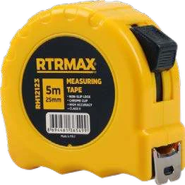 RTRMAX Şerit Metre · 5 m x 19 mm