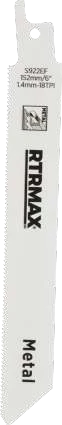 RTRMAX Metal İnce Profil Boru Tilki Kuyruğu - S922EF · Metal İnce Diş 152mm