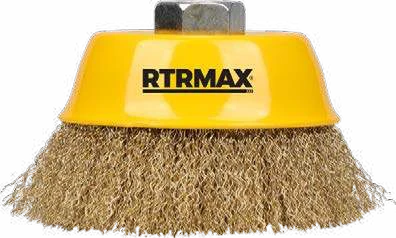 RTRMAX Saçaklı Çanak Fırça · 100 mm