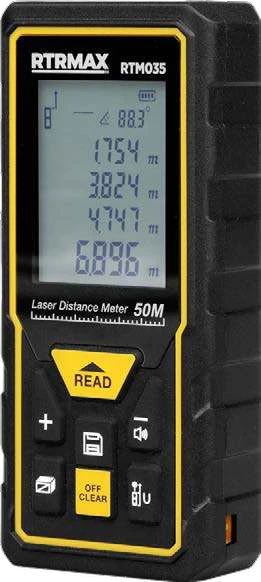 RTRMAX Lazer Mesafe Ölçer · 50 m